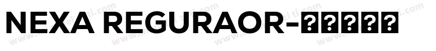 NEXA REGURAOR字体转换